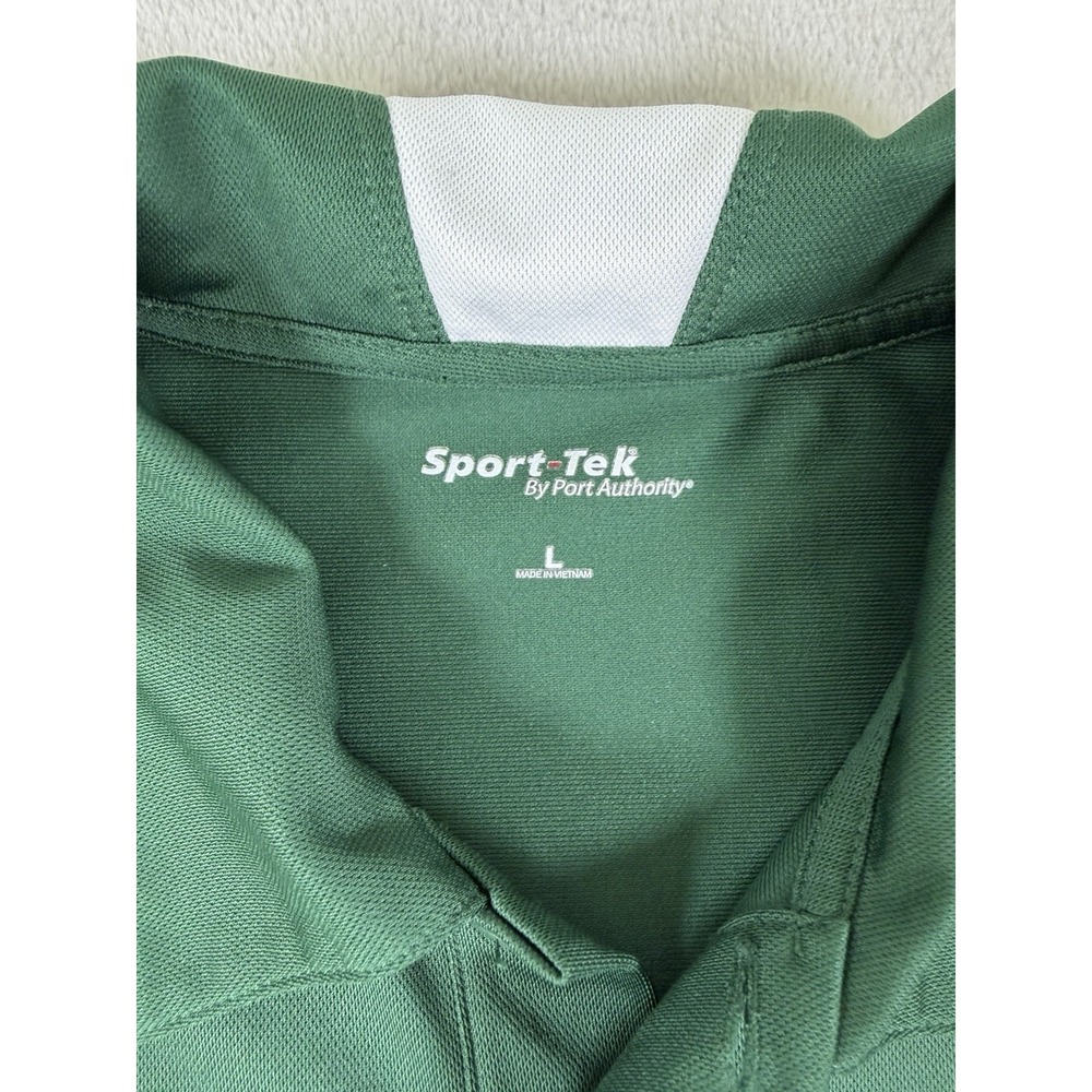 Sport-Tek Prosper Eagles Colorblock Performance Polo Green Men's L - Picture 8 of 16